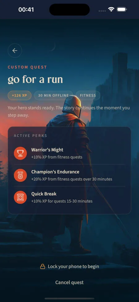 Emberglow app: Lock your phone